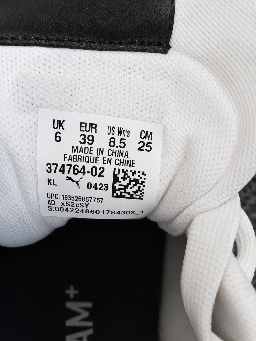 PUMA Sky Platform Sneakers Women's 8.5 White Black Chunky Platform Tennis Shoes - Picture 6 of 12